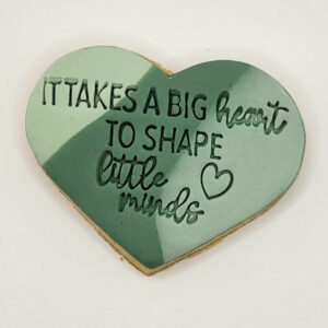 Teacher Cookie - Heart shaped